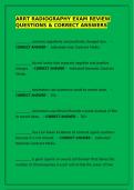  ARRT Radiography Exam Review &ndash; Questions & Correct Answers Guide