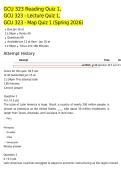 Arizona State University GCU 323&colon; Geography of Latin America &vert; GCU 323 Reading Quiz 1&comma; Lecture Quiz 1 and  Map Quiz 1 &lpar;Spring 2026&rpar;&vert; All in 1 pdf Answered 100&percnt; correct&period;