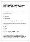 Radiographic Procedures Exam Review &ndash; 500&plus; Radiology Q&A &lpar;Verified Answers&rpar;