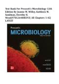 Test Bank for Prescott's Microbiology 12th Edition by Joanne M&period; Willey&comma; Kathleen M&period; Sandman&comma; Dorothy H&period; Wood&vert;9781264088393&vert; All Chapters 1-42&vert; LATEST