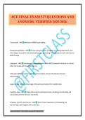 ACE FINAL EXAM 517 QUESTIONS AND ANSWERS&period; VERIFIED 2025&sol;2026&period;