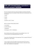 ADN 140 Concept Exam 3 questions n correct answers 2025&sol;026
