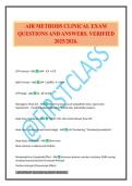 AIR METHODS CLINICAL EXAM QUESTIONS AND ANSWERS&period; VERIFIED 2025&sol;2026&period;