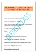 AIR METHODS EXAM QUESTIONS AND ANSWERS&period; VERIFIED 2025&sol;2026&period;