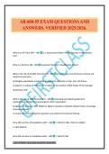 AR 600-55 EXAM QUESTIONS AND ANSWERS&period; VERIFIED 2025&sol;2026&period;