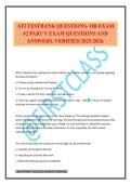 ATI TESTBANK QUESTIONS- OB EXAM &num;2 PART V EXAM QUESTIONS AND ANSWERS&period; VERIFIED 2025&sol;2026&period;