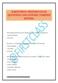BARTENDING MIDTERM EXAM QUESTIONS AND ANSWERS&period; VERIFIED 2025&sol;2026