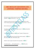BSC 108 EXAM 3 QUESTIONS AND ANSWERS&period; VERIFIED 2025&sol;2026&period;