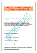 BSC 108 EXAM 3 QUESTIONS AND ANSWERS&period; VERIFIED 2025&sol;2026&period;