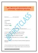 BSC 108 EXAM 3 QUESTIONS AND ANSWERS&period; VERIFIED 2025&sol;2026&period;