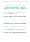 NURS 110 EXAM 1 EvCC STUDY GUIDE QUESTIONS AND CORRECT DETAILED ANSWERS &vert; GRADED A&plus; &vert; NEW UPDATE 2026