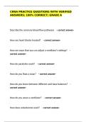 crna practice questions with verified answers&semi; 100&percnt; correct&semi; grade a