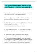 WISCONSIN NHA EXAM REVIEW PRACTICE SOLUTION 2026 FULL SOLUTION GRADED A&plus;