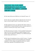 WISCONSIN NHA EXAM SCRIPT COMPREHENSIVE EXAM 2026 FULL QUESTIONS AND CORRECT ANSWERS ALREADY PASSED
