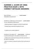 CRNA Scope of Practice Exam 1 Review &vert; Standards&comma; Ethics&comma; & Anesthesia Management