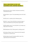 WISE GUARANTEED TO PASS 2026 QUESTIONS WITH ANSWERS GRADED A&plus;