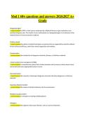 68W Module 1 &ndash; Questions and Answers 2026&ndash;2027 &vert; Army Combat Medic foundational training study guide for an A&plus; grade