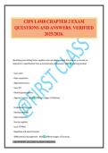 CIPS L4M8 CHAPTER 2 EXAM QUESTIONS AND ANSWERS&period; VERIFIED 2025&sol;2026&period;