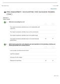 WGU C213 PRE ASSESSMENT &vert; ACCOUNTING FOR DECISION MAKERS &vert; PASSED ATTEMPT 1 &vert; 2026  UPDATE &vert; QUESTIONS AND ANSWERS WITH COMPLETE SOLUTION
