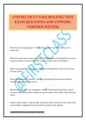 CONNECTICUT SAFE BOATING TEST EXAM QUESTIONS AND ANSWERS&period; VERIFIED 2025&sol;2026&period;