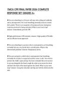YMCA CPR FINAL PAPER 2026 COMPLETE RESPONSE SET GRADED A&plus;