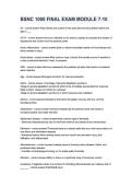 BSNC 1000 Final Exam Modules 7&ndash;10 Questions & Answers Study Guide 2025&sol;2026