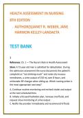 Health Assessment Nursing Test Bank 2026 &vert; Weber & Kelley-Landaeta &vert; Physical Assessment MCQs &vert; Nursing Test Bank