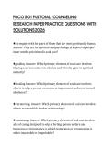 PACO 501 PASTORAL COUNSELING RESEARCH PAPER PRACTICE QUESTIONS WITH SOLUTIONS 2026