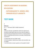 Health Assessment Nursing Test Bank 2026 &vert; Weber & Kelley-Landaeta &vert; Physical Assessment MCQs &vert; Nursing Test Bank