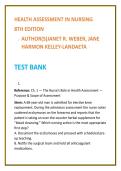 Health Assessment Nursing Test Bank 2026 &vert; Weber & Kelley-Landaeta &vert; Physical Assessment MCQs &vert; Nursing Test Bank