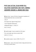PHYS 1260 ACTUAL EXAM PAPER FULL SOLUTION QUESTIONS AND 100&percnt; VERIFIED ANSWERS GRADED A&plus; BRAND NEW 2026