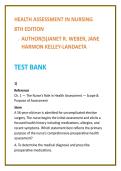 Health Assessment Nursing Test Bank &vert; Weber & Kelley-Landaeta &vert; Nursing Test Bank 2026 &vert; Physical Assessment MCQs