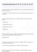 Fundamentals Exam 5  Chapters 18&comma; 19&comma; 35&comma; 41&comma; 44&comma; 45 Questions & Answers 2025&sol;2026