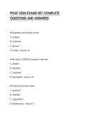PICAT 2026 EXAMS SET COMPLETE QUESTIONS AND ANSWERS