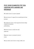 PICAT ASVAB EXAMINATION TEST 2026 QUESTIONS WITH ANSWERS AND RATIONALES