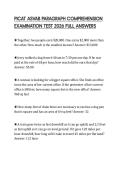 PICAT ASVAB PARAGRAPH COMPREHENSION EXAMINATION TEST 2026 FULL ANSWERS