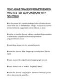 PICAT ASVAB PARAGRAPH COMPREHENSION PRACTICE TEST 2026 QUESTIONS WITH SOLUTIONS