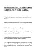 PICAT EXAM PRACTICE TEST 2026 COMPLETE QUESTIONS AND ANSWERS GRADED A&plus;