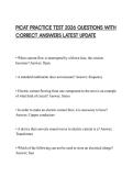 PICAT PRACTICE TEST 2026 QUESTIONS WITH CORRECT ANSWERS LATEST UPDATE