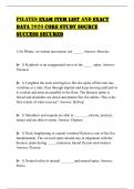 PILATES EXAM ITEM LIST AND EXACT DATA 2026 CORE STUDY SOURCE SUCCESS SECURED 