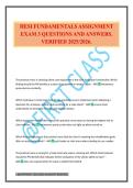 HESI FUNDAMENTALS ASSIGNMENT EXAM 3 QUESTIONS AND ANSWERS&period; VERIFIED 2025&sol;2026&period;