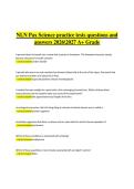 NLN PAX &ndash; Science Practice Test Questions and Answers 2026&ndash;2027 &vert; Comprehensive nursing entrance exam study guide for an A&plus; grade