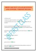 HRMN 3420 TEST 2 EXAM QUESTIONS AND ANSWERS&period; VERIFIED 2025&sol;2026&period;