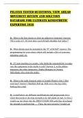 PILATES TESTED QUESTIONS&colon; VIEW AHEAD MOVEMENT REVIEW AND SOLUTION DATABASE FOR ULTIMATE KINESTHETIC EXPERTISE 2026