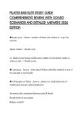 PILATES BASI ELITE STUDY GUIDE COMPREHENSIVE REVIEW WITH SOLVED SCENARIOS AND DETAILED ANSWERS 2026 EDITION