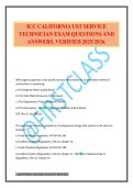 ICC CALIFORNIA UST SERVICE TECHNICIAN EXAM QUESTIONS AND ANSWERS&period; VERIFIED 2025&sol;2026&period;