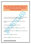 IICRC MRS MOLD REMEDIATION TEST GUIDE QUESTIONS AND ANSWERS&period; VERIFIED 2025&sol;2026&period;