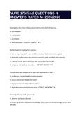 NURS 175 Final QUESTIONS N ANSWERS RATED A&plus; 2025&sol;2026