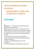 Health Assessment Nursing Test Bank 2026 &vert; Weber & Kelley-Landaeta &vert; Physical Assessment MCQs &vert; Nursing Test Bank