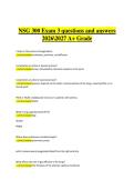 NSG 300 &ndash; Exam 3 Questions and Answers 2026&ndash;2027 &vert; Comprehensive nursing course study guide for an A&plus; grade